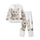 thumbnail image 1 of Fotbe Cute Kittens And Puppy Pijama de Hombre con Estampado de Manga Larga, Conjunto de 2 Piezas, Ropa de Dormir Suave y Cómoda con Bolsillos-XX-Large, 1 of 7