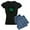 With Blue Strpe Pant, variant on CafePress - Space Ninja Pajamas - Women's Dark Pajamas