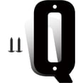 thumbnail image 1 of 12 Inch Modern Metal House Numbers, Metal Letter, Black Door Number, Metal Mailbox Numbers and Letters, Metal House Address Letters and Numbers for Outside Signs (Q), 1 of 8