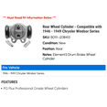 thumbnail image 2 of Rear Wheel Cylinder - Compatible with 1946 - 1949 Chrysler Windsor Series 1947 1948, 2 of 2