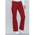 thumbnail image 3 of Cherokee Flexibles Women Scrubs Pant, Mid Rise Knit Waist Pull-On, 2085, M, Red, 3 of 7