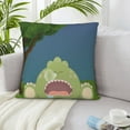 thumbnail image 6 of ZICANCN Decorative Throw Pillow Covers , Calm Cute Dinosaur Couch Sofa Decorative Knit Pillow Covers for Living Room Farmhouse 22"x22", 6 of 8