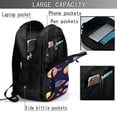 thumbnail image 4 of Balery Space Planet Mochila con carga USB para hombre y mujer - Mochila impermeable y antirrobo para laptop con puerto USB para viajes, trabajo, 4 of 7