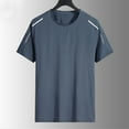 thumbnail image 3 of Men's Big Tall T-Shirts Sun Protection Short Sleeve T-Shirts Lightweight Hiking Athletic Quick Dry Tops, 3 of 5
