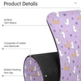 thumbnail image 4 of Yayeee Faucet Mat for Kitchen Sink 14.7" Diatomite Long Splash Guard Pad, Purple Cartoon Rabbit Pattern, 4 of 7