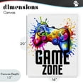 thumbnail image 4 of Stupell Industries Contemporary Game Zone Splash Canvas Art, 16 x 20, by Kim Allen, 4 of 8