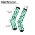 thumbnail image 2 of Fotbe Green Sea Turtle Calcetas Divertidas Estampadas para Hombre y Mujer, Calcetas de Algodón hasta la Rodilla para Caminar, Correr, Enfermería y Embarazo, 2 of 6