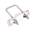 thumbnail image 4 of Unique Bargains Square U-Bolts M6 40mm Inner Width 304 Stainless Steel with Nuts Frame Straps 2Pcs, 4 of 4