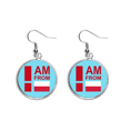 thumbnail image 1 of I Am From Poland Ear Dangle Silver Drop Earring Jewelry Woman, 1 of 3