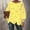Yellow, variant on BEFOKA Womens 2025 Cutout Sweaters Crew Neck Batwing Sleeve Sweaters Pullover Tops Basic Jumperes Top Trendy Outerwear plus size S_5X