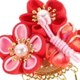 thumbnail image 2 of EeaseMX Pinza para el pelo estilo japonés con diseño de sakura, pasador con borla arcaica, accesorio para el cabello para niñas y mujeres (rojo), 2 of 8