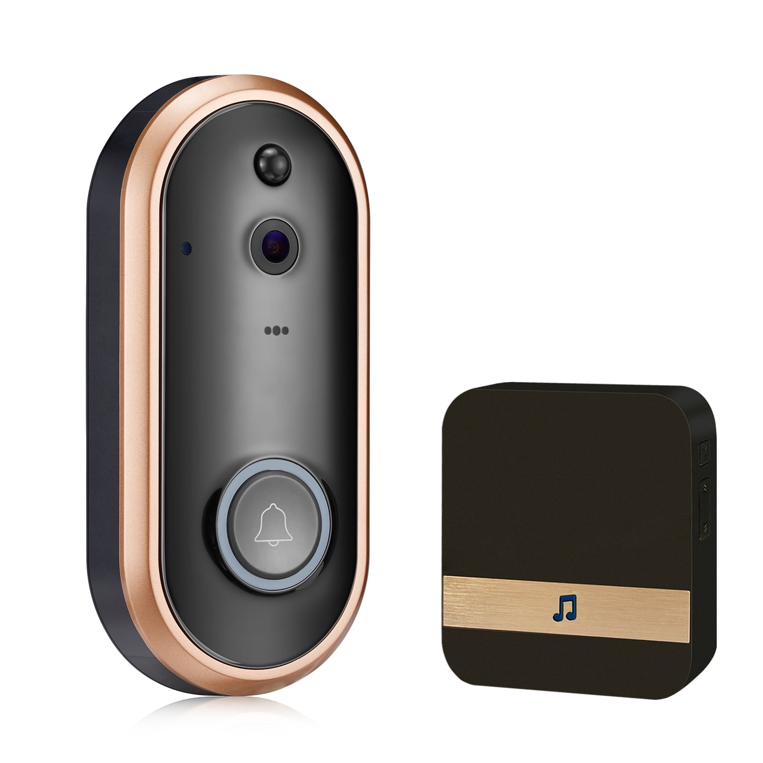 WiFi Smart Video Doorbell, GoldCherry Wireless Door Bell 1080P HD Wireless  Home Security Doorbell, Smart PIR Motion Detection