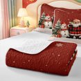 thumbnail image 4 of Manfei Elegant Christmas Animal Cow Bed Spread Queen,Western Xmas Festive Queen Coverlet Set,3pcs,1 Quilt and 2 Pillowcases, 4 of 7