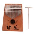 thumbnail image 1 of 17 Teclas De Madera Kalimba Mbira Dedo Pulgar Piano Instrumento De Percusión Sunnimix 17 teclas de piano Kalimba, 1 of 8