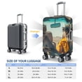thumbnail image 6 of Daiia Desert Monkeys Drive Luggage Cover, Thickened Washable Travel Luggage Covers, Elastic Unique Baggage Covers for 18-20 inch Luggage-Medium, 6 of 9