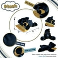 thumbnail image 3 of DolliBu Plush Black Bear Stuffed Animal - Soft Huggable Sleeping Bear with Pillow, Playtime Plush Toy, Cute Wild Life Cuddle Gifts Super Soft Plush Doll Animal Toy for Kids & Adults - 10.5 Inch, 3 of 7