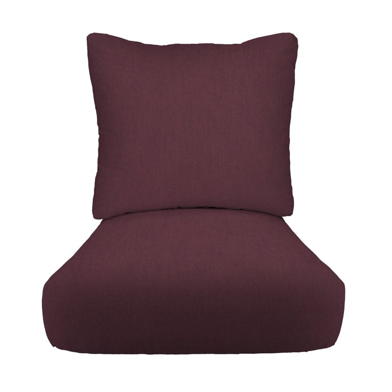 25 Iris Purple Sunbrella Deep Seating Pillow & Sofa Chair Cushion