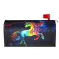 thumbnail image 3 of PHELIKA Galaxy Rainbow Unicorn 03 Magnetic Mailbox Covers Post Letter Box Cover Standard Size 21"H x 18"W, 3 of 8