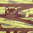 thumbnail image 1 of oneOone Rayon Yellow Fabric Kids Craft Projects Decor Fabric Printed By The Yard 56 Inch Wide, 1 of 4