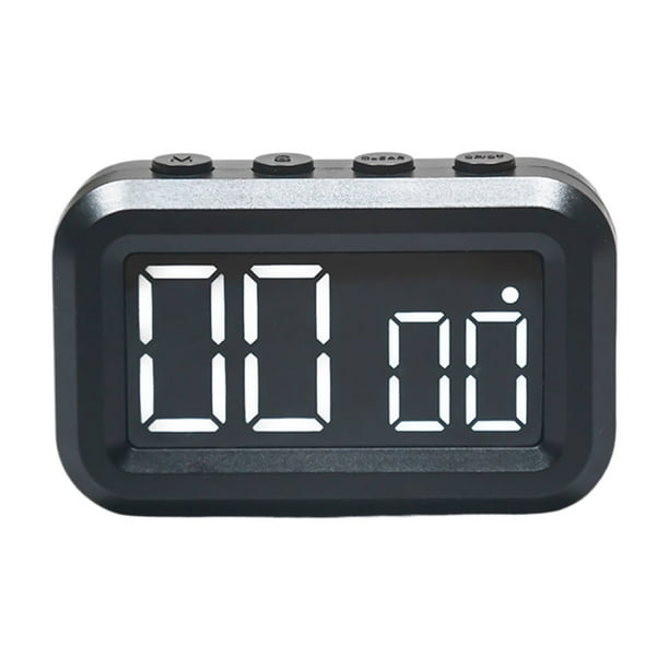 Toystoory El elegante reloj de agrega un toque de elegancia al espacio o la pared. Reloj LED electrónico con soporte retráctil Electrodomésticos Negro