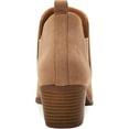 thumbnail image 2 of STYLE & COMPANY Womens Brown Stretch Gore Perforated Padded Myrrah Almond Toe Block Heel Booties 7.5 W, 2 of 3
