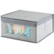 thumbnail image 5 of Caja de almacenamiento de armario de punto - Cesta de almacenamiento - Cubo de almacenamiento práctico - Color: gris con patrones de fibra de yute Vhermosa XZB-0386, 5 of 7