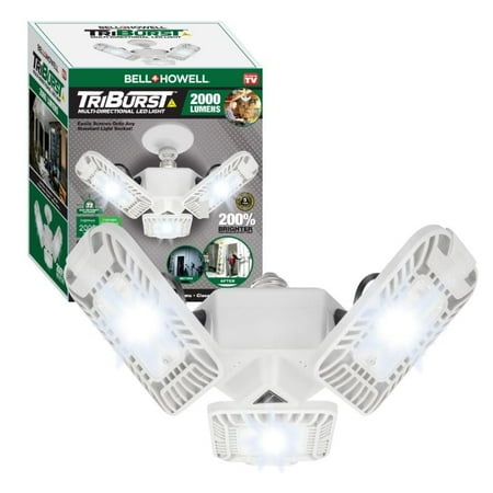 Triburst Bright LED Light Garage Light 2000 Lumens Walmart