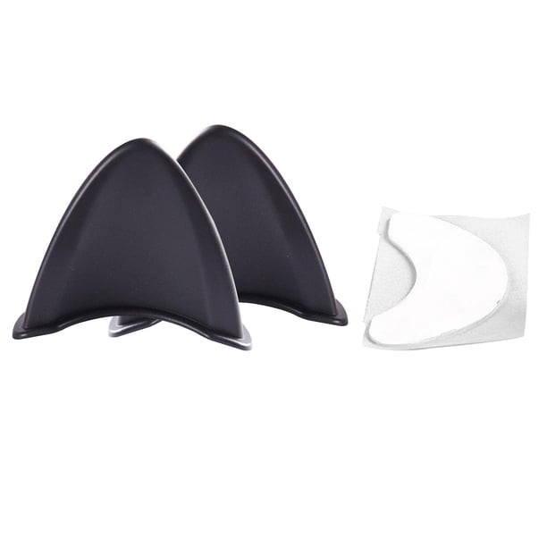Pegatinas adhesivas con orejas de gato para cascos de bicicleta, motocicleta y scooter. Negro