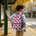 thumbnail image 6 of Purple and Pink Leopard Print 17" School Backpacks for Teens,Waterproof Oxford Fabric,S-Shape Padded Straps for School,Travel,Hiking,Camping, 6 of 6