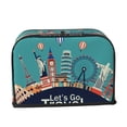 thumbnail image 2 of Xecao Let's go Travel Print 2 Slice Toaster Cover with Pockets, Small Appliance Cover, Dust and Fingerprint Protection, Machine Washable, 2 of 7