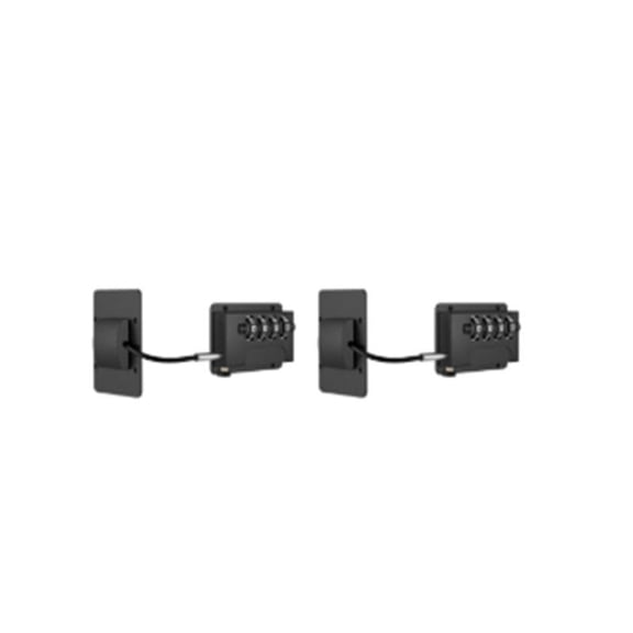 Fridge Lock (2 Pack), Heavy Duty Combination Refrigerator Lock, for Fridge, Cabinets, Window and Child Locks for Cabinets and Drawers, (Black)