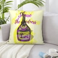 thumbnail image 6 of ZICANCN Wine Bottle Creative Patterns Throw Pillow Covers, Bed Couch Sofa Knit Decorative Pillow Covers for Living Room Farmhouse, 16"x16", 6 of 8