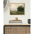 thumbnail image 4 of Drsoum Vintage Landscape Framed Canvas Wall Art Grassland Classic Painting Modern Farmhouse Kitchen Office Decor 8x10in Natural Framed, 4 of 6