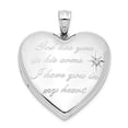 thumbnail image 3 of Sterling Silver Rhodium-plated God Has.. Diamond Ash Holder Heart Locket Pendant, 3 of 3