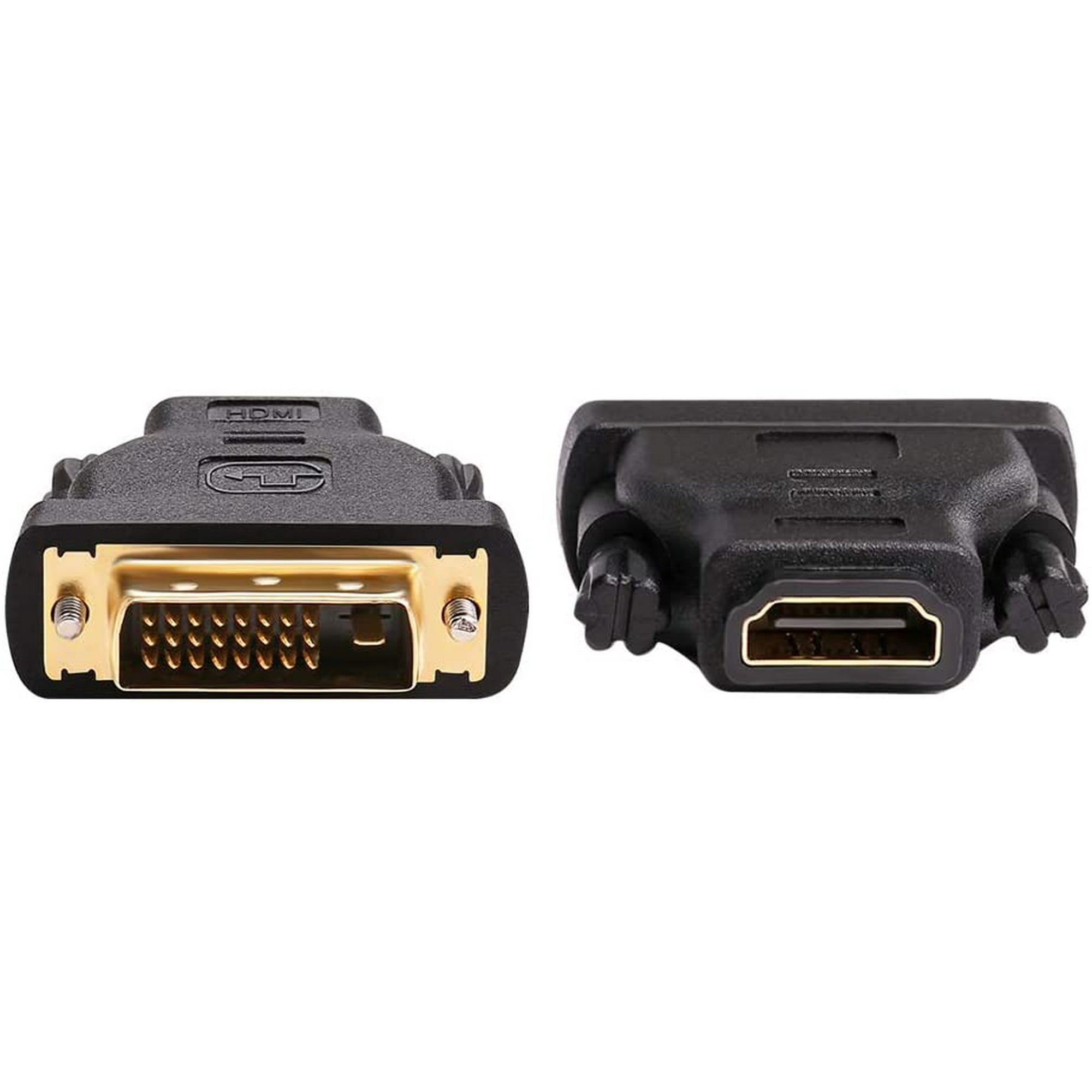 DTECH DVI Male to HDMI Female Adapter Bi-Directional Port Converter | Walmart Canada