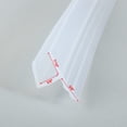 thumbnail image 2 of Unique Bargains 39-inch h Shaped Frameless Window Shower Door Seal Clear for 10mm Glass, 2 of 6