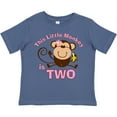 thumbnail image 3 of Inktastic Little Monkey Girl 2nd Birthday Girls Toddler T-Shirt, 3 of 5