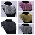 thumbnail image 3 of IDONGCAI 10 Yards Sewing Fringe Trim - 6in Wide Tassel for DIY Craft Clothing and Dress Decoration (Silver, 6 Inches Wide), 3 of 4