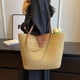 thumbnail image 5 of Bolso de mano grande de playa para mujer, bolso de hombro tejido a mano de algodón de ganchillo para verano, 5 of 6
