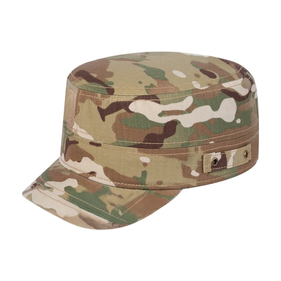 Unisex Blank, Military Hat, Khaki Camo/Khaki Camo, Adjustable Fit