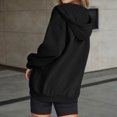 thumbnail image 4 of Godom Super Soft Hoodies for Women Long Sleeve Button Down Oversized Sweatshirts Loose Fall Winter Clothing with Pockets, 4 of 5