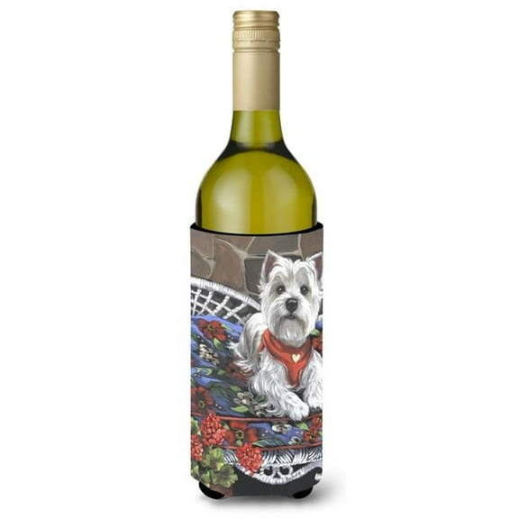 24 oz Westie Hannah Mae Wine Bottle Hugger