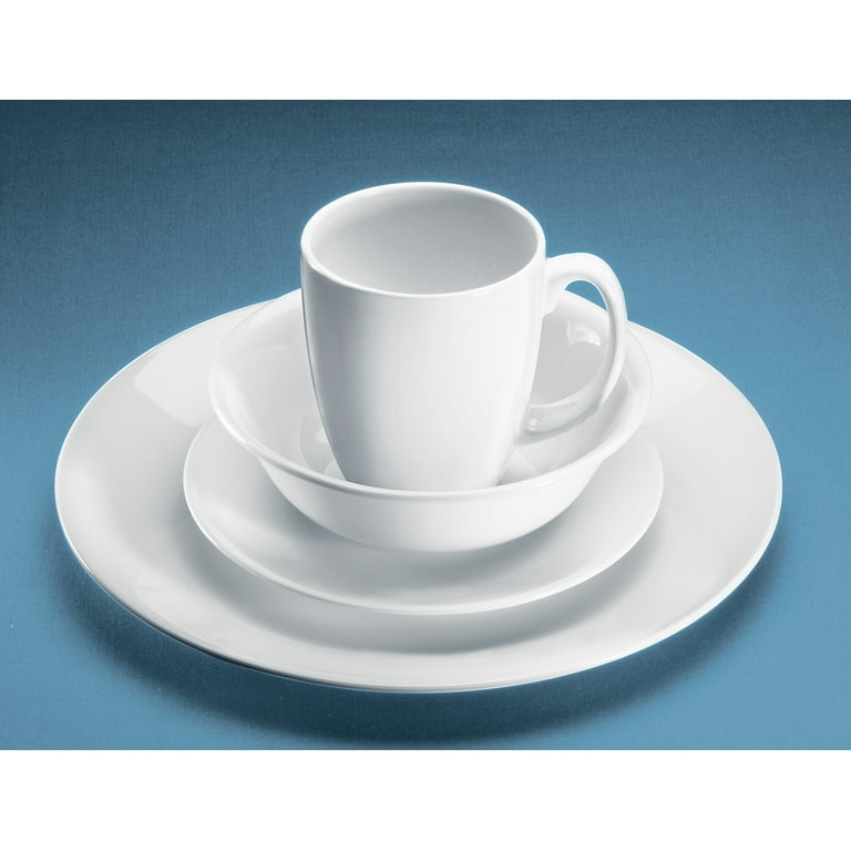 Corelle livingware winter frost vitrelle 16pc dinnerware set white hotsell