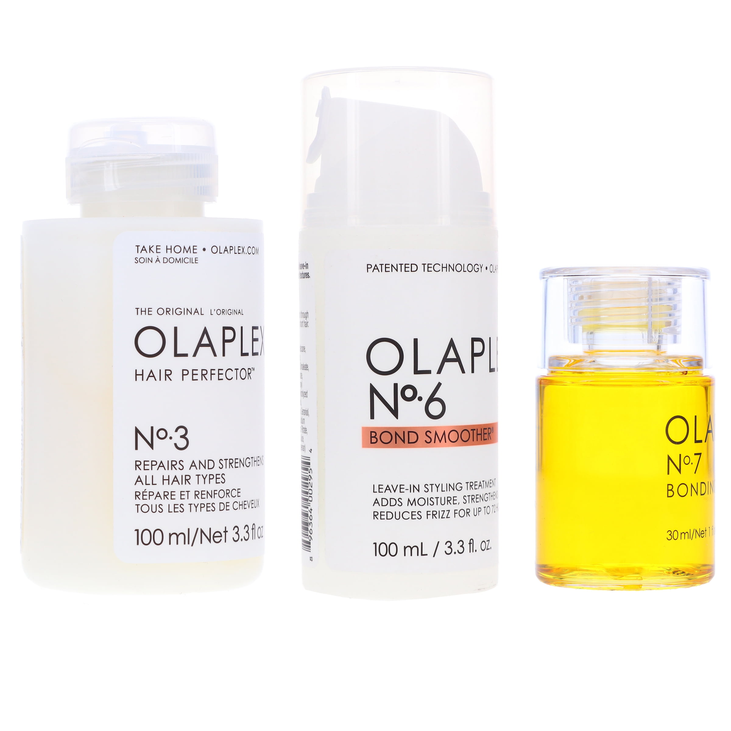 Olaplex Hair Perfector No. 3, Bond Smoother No. 6 & Bonding Oil No