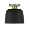 thumbnail image 4 of Trade Winds Nora 1-Light Ceiling Light in Matte Black with Natural Brass, 4 of 5