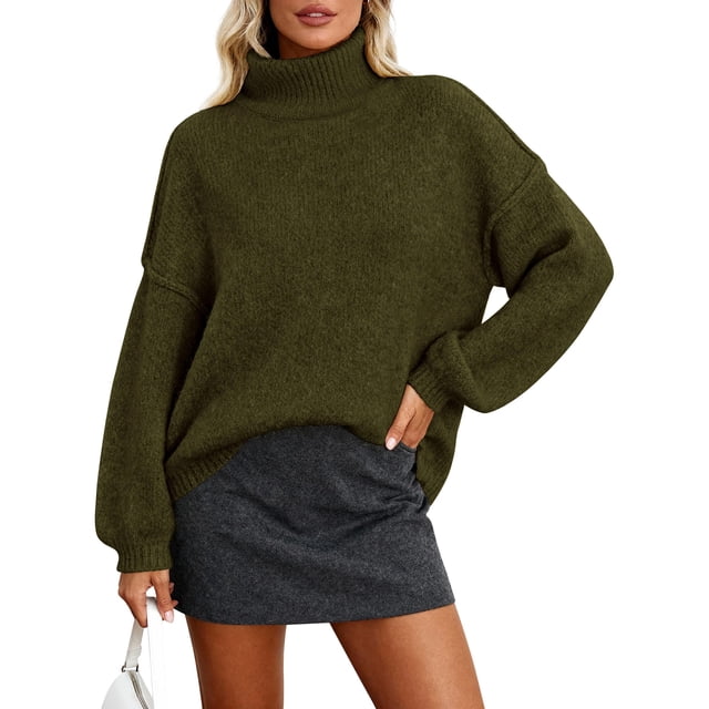 Suéter Oversized PRETTYGARDEN para Mujer Verde Militar - XL