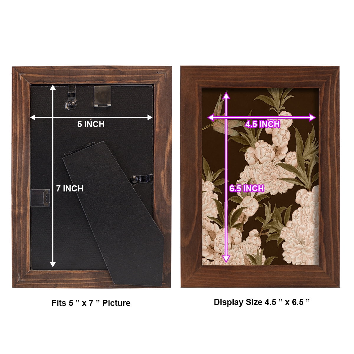 Asian Brocade III - Framed Print w/glass - Chestnut