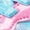 PINK, variant on Girls' Light-Up Sneakers with Velcro Strap, Colorful Rainbow Design, Comfortable Athletic Shoes for Kids
