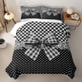 thumbnail image 2 of Erosebridal Teens Vintage Floral Bow Quilt King,Girls Ombre Polka Dots King Coverlet Set, 2 of 7