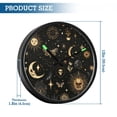 thumbnail image 3 of Indoor 12' Voice-Activated Luminous Decoration Wall Clock With LED Night Light Stars Moons Suns Constellations, 3 of 8
